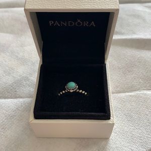 Pandora blue stone ring